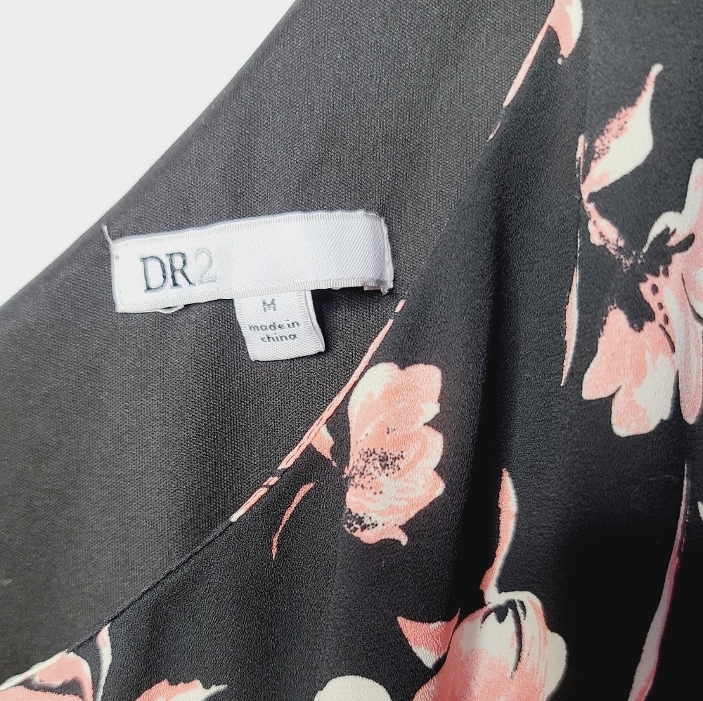 DR2 by Daniel Rainn floral one shoulder flowy dress sz M - Picture 6 of 8